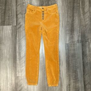 Pilcro Anthropologie High Rise Skinny Corduroy Jeans - 26